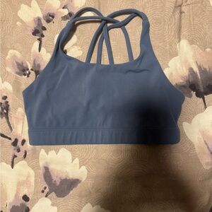 athleta girls Blue Strappy Sports Bra - M 8/10
